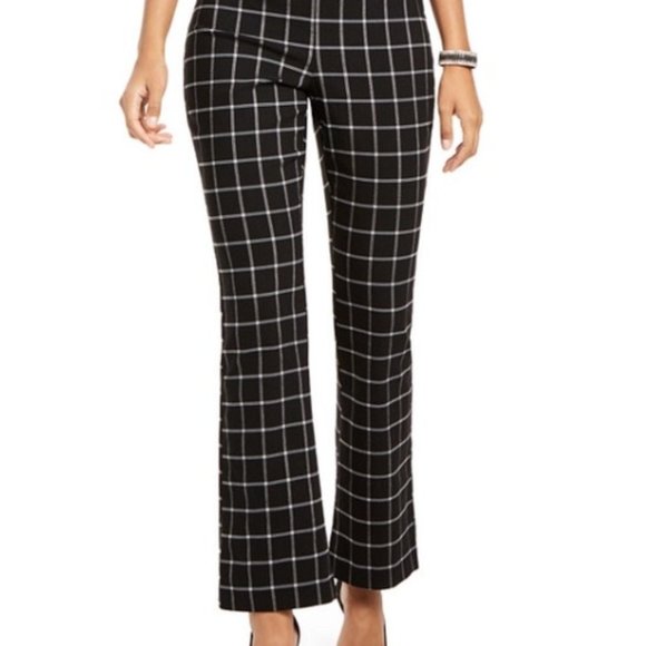 INC International Concepts Plaid Pants size 12 NWT - Picture 1 of 7
